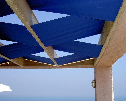 פרגולה בחיפוי בד פרגולה בחיפוי בד