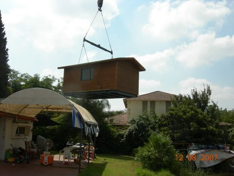 Building-wooden-Zimmer בניית צימרים - מבנה נייד