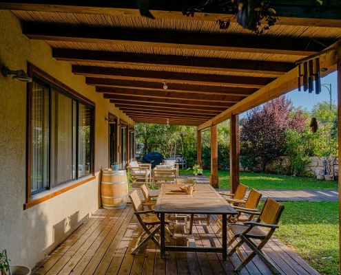 בית פדן - פרגולת עץ