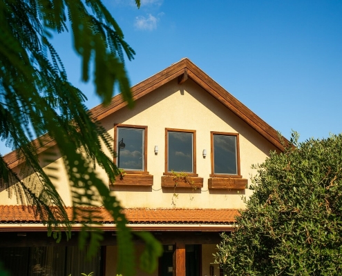 בית פדן - פרגולת עץ, חלק עליון