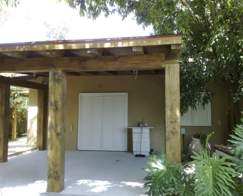 pergula emek hefer פרגולת עץ עמק חפר